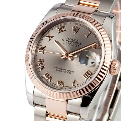 Rolex Datejust Rose gold .